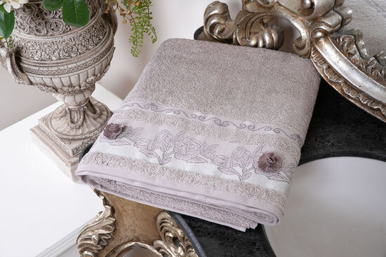 ROSINA 90X150 HAVLU GRI - 5