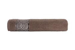 ŞAL DESEN BORDÜRLÜ HAVLU KAHVERENGİ 70x140cm (TRY) - 3