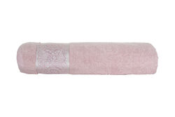 ŞAL DESEN BORDÜRLÜ HAVLU PUDRA 70x140cm (TRY) - 3