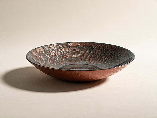 SALDA 21cm YEMEK TABAGI TURKUAZ-GOLD (16083) - 1