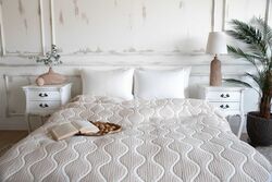 SANTORİ 240X250 PİKE KREM-TAŞ - PİKE