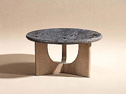 SANTORINI YUVARLAK ORTA SEHPA 33x67cm CT249176-GY - SEHPA