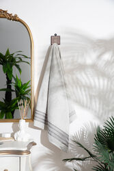 ŞERİT DESEN BORDÜRLÜ HAVLU EKRU 70x140cm (TRY) - SERİSONU HAVLU BORNOZ