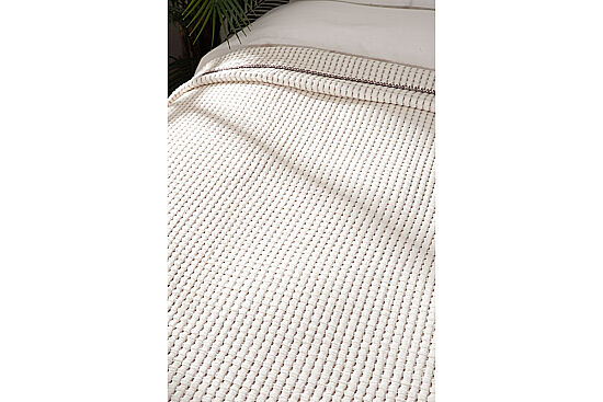 SİERRA PİKE YATAK ÖRTÜSÜ ÇK. 240X260 CM EKRU-TAŞ - 6