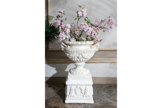 SİLÜETLİ SAKSI KREM 40x40cm - 4