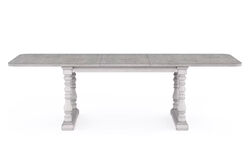 SOMERTON DİKDÖRTGEN YEMEK MASASI GRİ 106x209x(254)x76cm 303220-2840 - 3