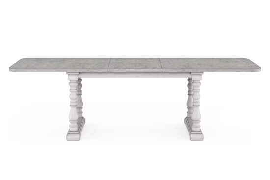 SOMERTON DİKDÖRTGEN YEMEK MASASI GRİ 106x209x(254)x76cm 303220-2840 - 3