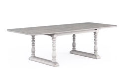 SOMERTON DİKDÖRTGEN YEMEK MASASI GRİ 106x209x(254)x76cm 303220-2840 - 4