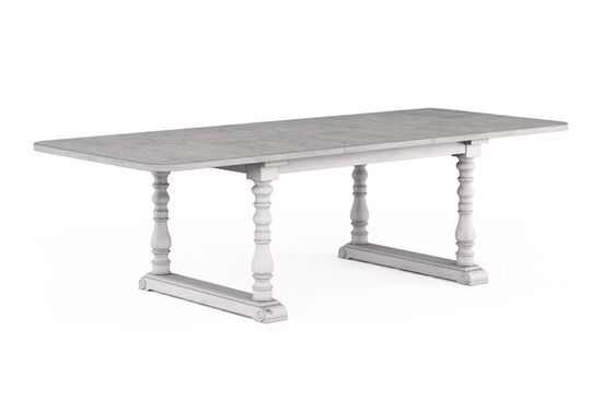 SOMERTON DİKDÖRTGEN YEMEK MASASI GRİ 106x209x(254)x76cm 303220-2840 - 4