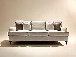 SOMERTON ÜÇLÜ KOLTUK BEJ 95x235x85cm (SPACE 22946-02) - KERVAN