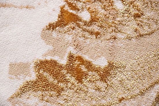STACY OVAL PASPAS EKRU-BEJ-GOLD 90x120cm - 3