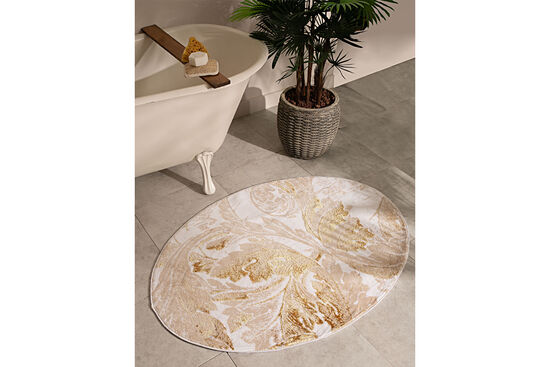 STACY OVAL PASPAS EKRU-BEJ-GOLD 90x120cm - 4