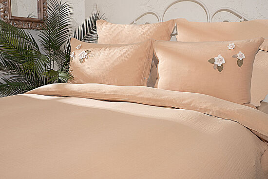 SUMMERR NEVRESİM TAKIMI 200X220 4 PRC BEJ - 2