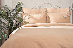 SUMMERR NEVRESİM TAKIMI 200X220 4 PRC BEJ - HSH-KRVN ORTAK