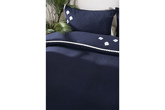 SUMMERR NEVRESİM TAKIMI 200X220 4 PRC LACİVERT - 5