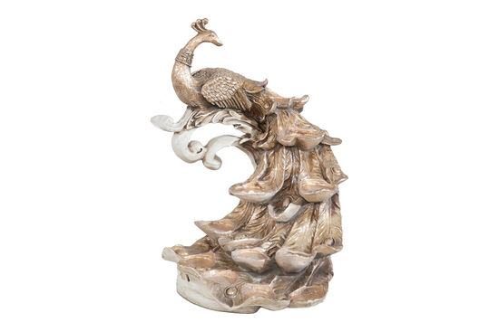 TAVUSKUSLU T-LIGHT MUMLUK KREM-GOLD (HYK912) - 2