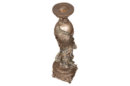 TAVUSKUSLU TEKLI MUMLUK GOLD-YEŞİL 7x29cm HYK855 - 2
