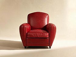 TEKLİ KOLTUK DERİ KIRMIZI 92x88x84cm S0255-1D B264 NEW ROYAL ROUGE - KERVAN