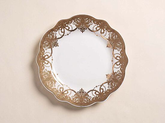 TEKLİ YUVARLAK SERVİS TABAĞI 27 cm - 1014-2 - 1
