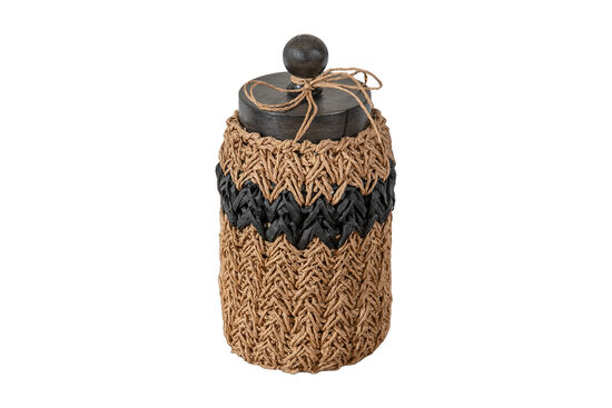VARADA BUYUK KAVANOZ NATURAL-SIYAH 10x22cm - 3