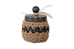 VARADA KUCUK KAVANOZ NATURAL-SIYAH 10x14cm - 2