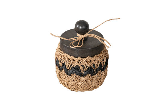 VARADA KUCUK KAVANOZ NATURAL-SIYAH 10x14cm - 3