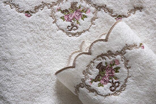 VERONİCA 50X90 CM HAVLU KREM - 5