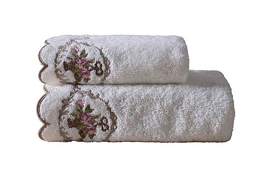 VERONİCA 50X90 CM HAVLU KREM - 3
