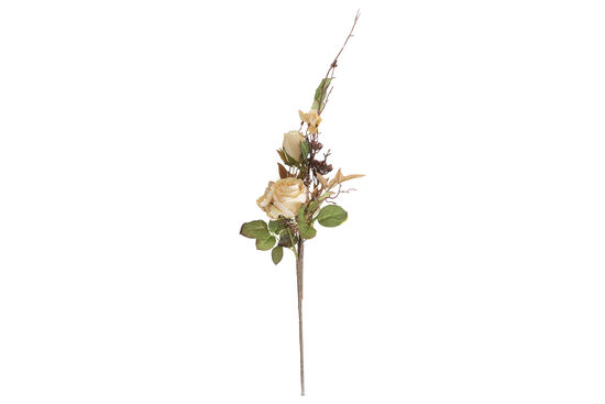 XHJ0894-R10 GUL BUKETI KREM 77cm (24) - 2