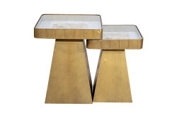 YAN SEHPA 2 Lİ KARE 41x41x50.5cm-34.5x34.5x45cm QS20419-L-S - 4