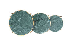YAN SEHPA 3 LÜ MERMERLİ 45x45x56cm-40x40x51cm-35x35x46cm QS20401-L-M-S - 3