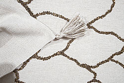 YATAK ŞALI 50x240 cm - KREM/ALTIN – 2058 BR - 3