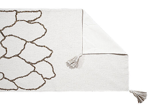 YATAK ŞALI 50x240 cm - KREM/ALTIN – 2058 BR - 4
