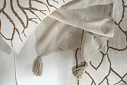 YATAK ŞALI 50x240 cm - KREM/ALTIN – 2058 BR - 6