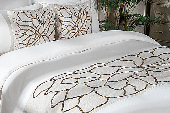YATAK ŞALI 50x240 cm - KREM/ALTIN – 2058 BR - 9