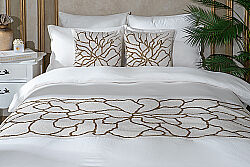 YATAK ŞALI 50x240 cm - KREM/ALTIN – 2058 BR - 10