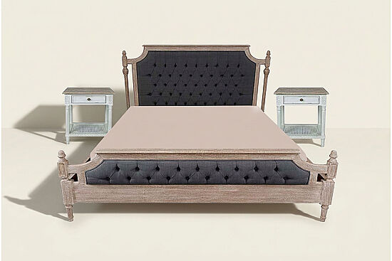 YATAK+2 KOMODİN GRİ 173x213x130cm YPR37BM(K) PLO27 - 1
