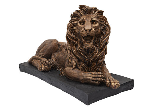 YATAN ASLAN HEYKELI SOL 28x65x41cm - 3