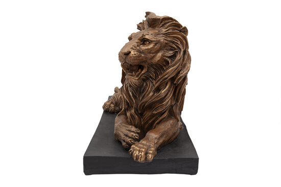 YATAN ASLAN HEYKELI SOL 28x65x41cm - 2