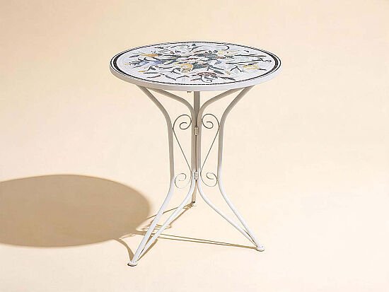 YUVARLAK MASA BEYAZ 60x60x70cm JF230999R - 1