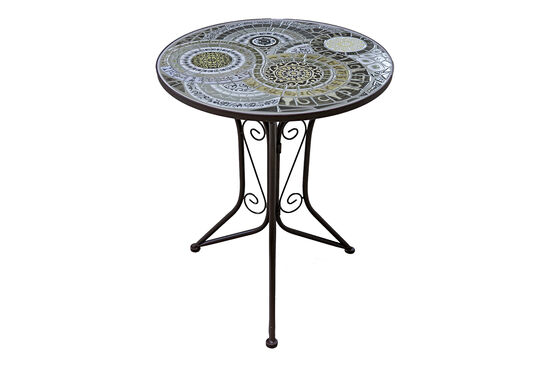 YUVARLAK MASA KAHVE 60x60x70cm JF230997 - 4