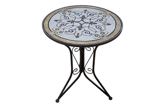 YUVARLAK MASA KAHVE 60x60x70cm JF231001 - 4