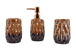 ZYA1997-5 BANYO SET 3'LÜ (SIVI SABUNLUK-DIS FIRCALIK-PAMUKLUK) - 2