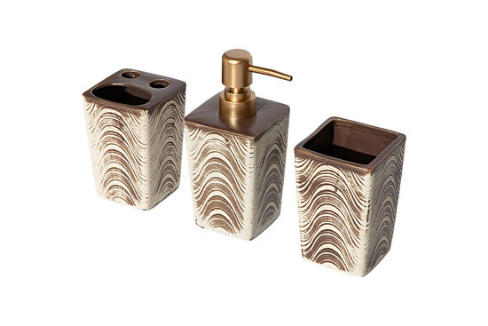 ZYB2040 BANYO SET 3'LÜ (SIVI SABUNLUK-DIS FIRCALIK-PAMUKLUK) - 3